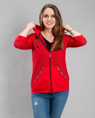 Moderní dámská bundička do pasu na zip s kapucí 😍 Bundička je ušita s elastické krajky, je příjemná na nošení a užijete ji...