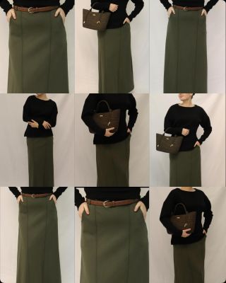 Khaki 🫒 #styl #czechrepublik #obleceni #moda #skirt